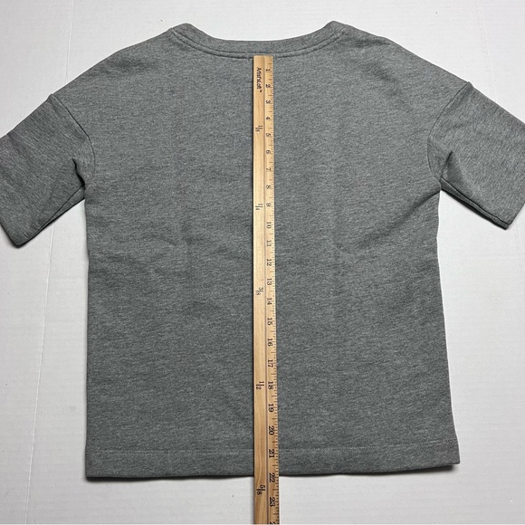 DEMYLEE New York Women's Brooke Short Sleeve Drop Shoulder Sweatshirt In Grey XS - Picture 8 of 9
